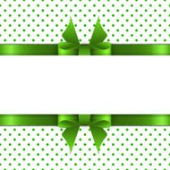 Background with green bow N3