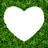 Nature background with heart