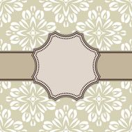 Vintage vector flower frame N66