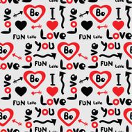 decorative seamless pattern with love symbols N4