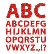 Red Roses font