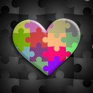 heart consisting of puzzles N4