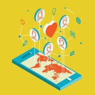 Isometric illustration for Valentine&#039;s Day N9
