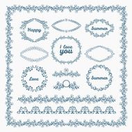 Ornate frames and borders page elements N2