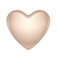 Glossy white chocolate heart bonbon