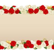 Vector Romantic Flower Frame