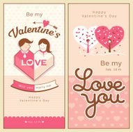 Happy Valentine&#039;s Day banners collections
