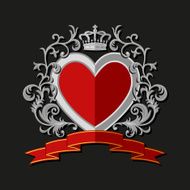 Coat of arms in modern flat style N3