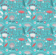 Romantic seamless floral pattern N12