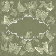 floral pattern with frame N2