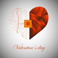 Printed circuit board with processor in the form of heart N4