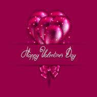 Festive background with flying balloons N2