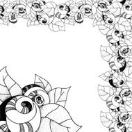 Graphic roses N10