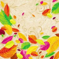 Seasonal autumn leaves background