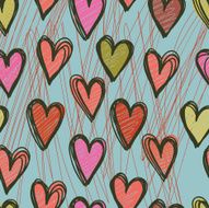 Romantic seamless pattern N42