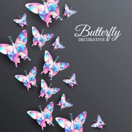 beautiful colorful butterfly background concept N2