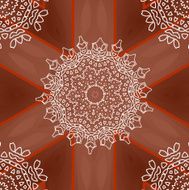 Lacy abstract ornament on wooden background