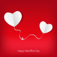 Valentine&#039;s day love card with heart sign N8