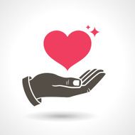 hand giving love symbol N5
