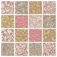 Big collection of floral lacy patterns