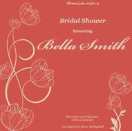Wedding or invitation card abstract vector flower pattern background N29