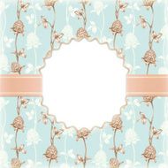 Artistic background with drawings of flowers