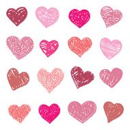 Love Heart illustration isolated N2