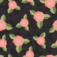 Seamless vector rose pattern N3