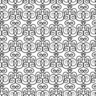 Elegant black and white hand-drawn pattern
