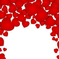 festive background with red hearts N2