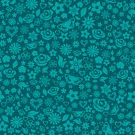 Seamless pattern of flowers N33