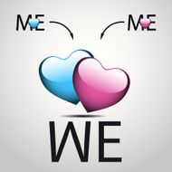 Valentines Abstract love theme - hearts vector background