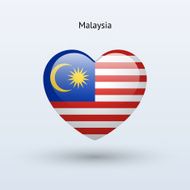 Love Malaysia symbol Heart flag icon N2