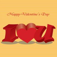 Happy valentines day cards with ornaments N3