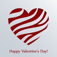Valentines day card with heart N16