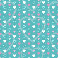 pink and white hearts pattern