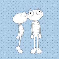 kissing cartoon martians N3