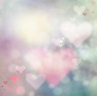 Abstract heart bokeh bright background N2