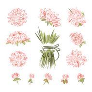 Design elements for floral bouquet