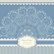 Beautiful lace pattern background vector