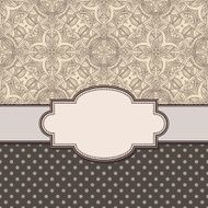 Vintage vector flower frame N67