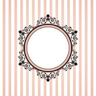 pink striped frame