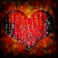 Valentine&#039;s day red background