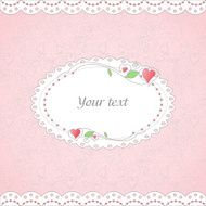 Template of romantic card