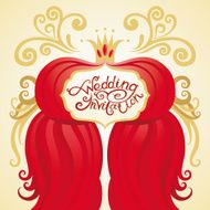 Invitation or wedding card
