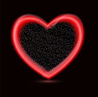 Happy Valentines Day card with heart Vector illustration N59