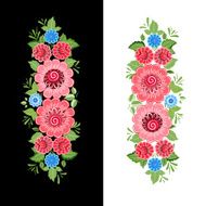 Floral design style Khokhloma