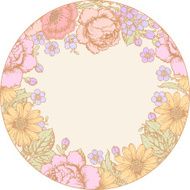 Roses Circle Frame