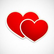 Valentine`s Day card with hearts N2