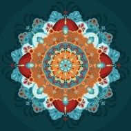 amless pattern Abstract patterns lacy round